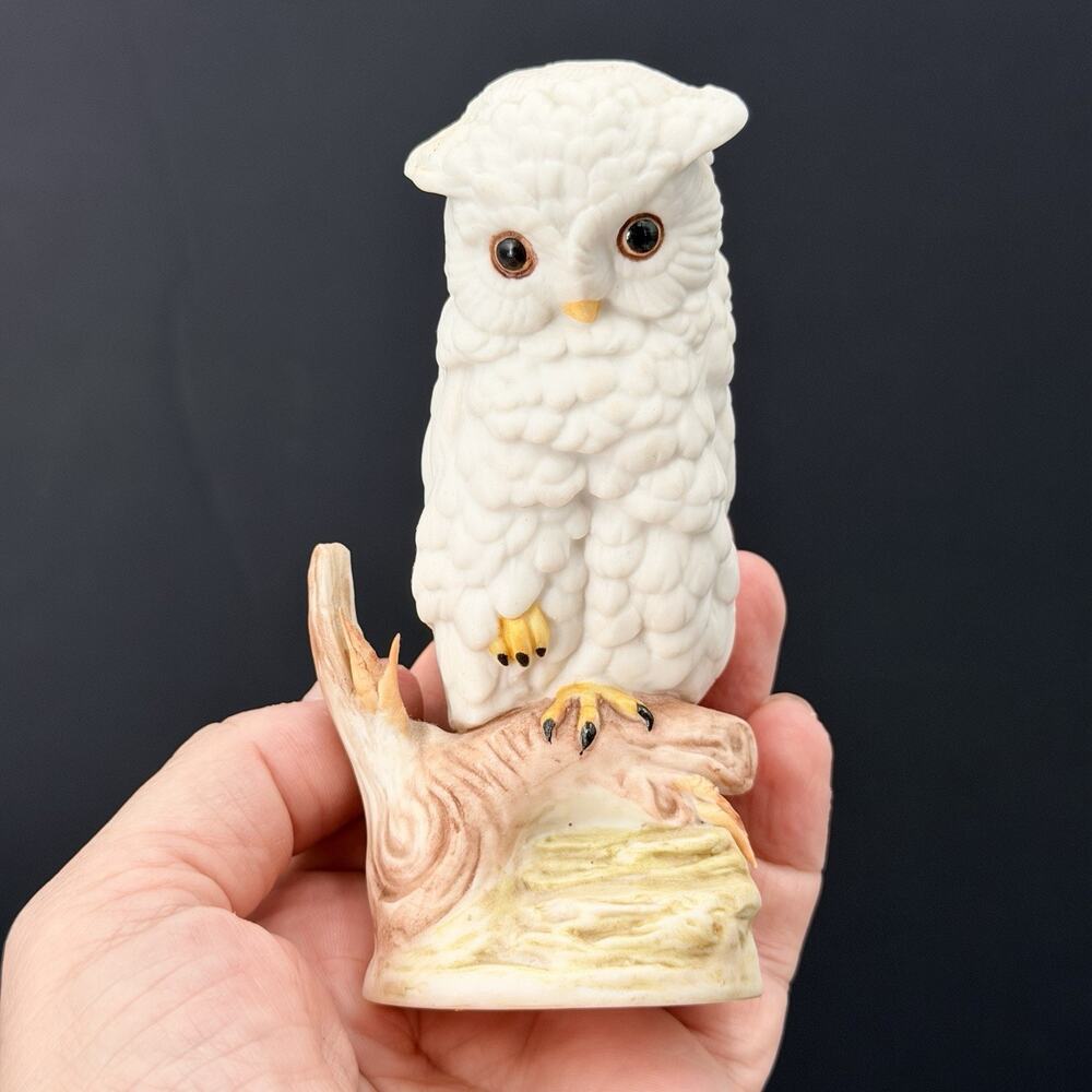 Vintage 1950's Cybis Porcelain Bisque Baby Snowy Owl Figurine 4.25" Tall